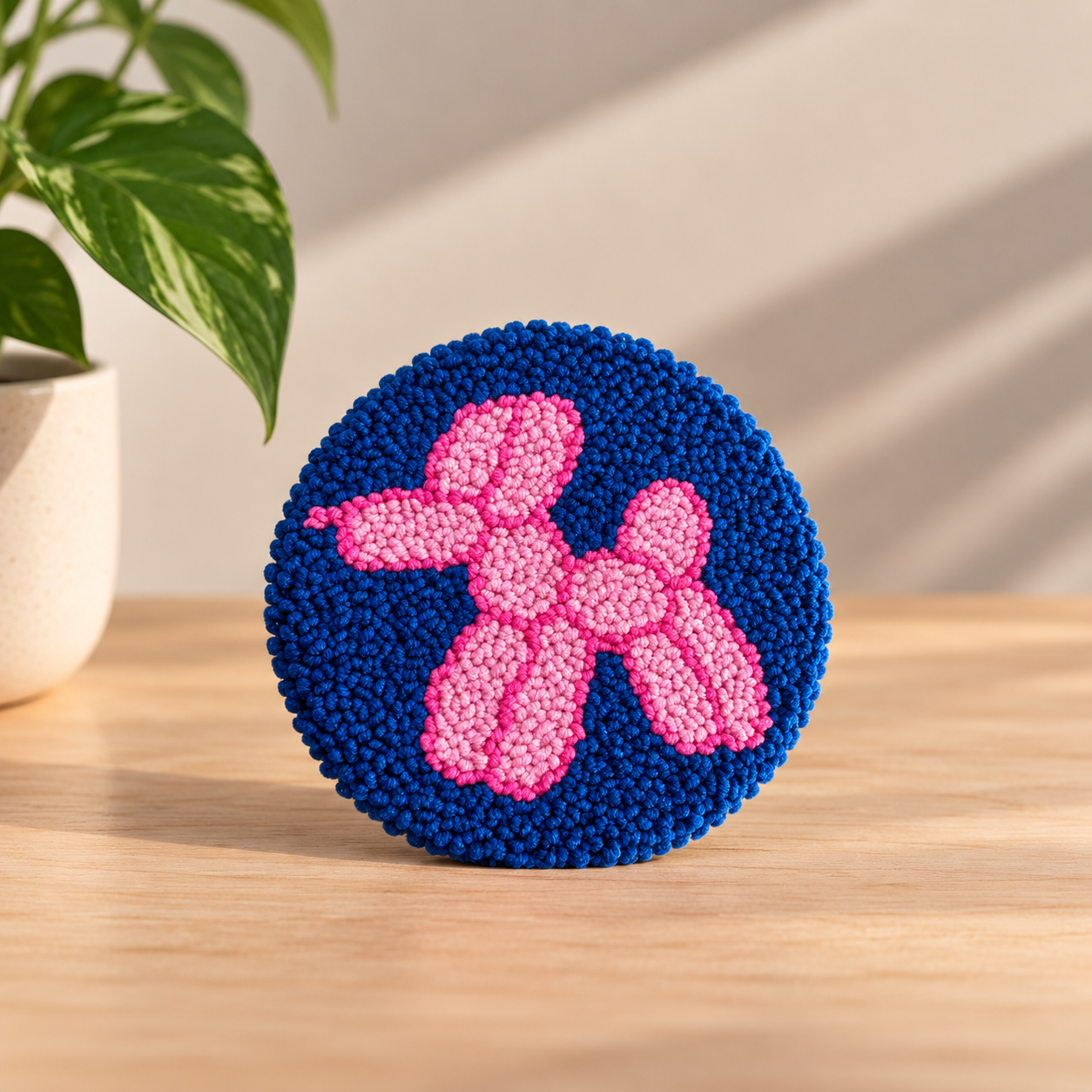 Balloon Dog Rug Mug Coaster