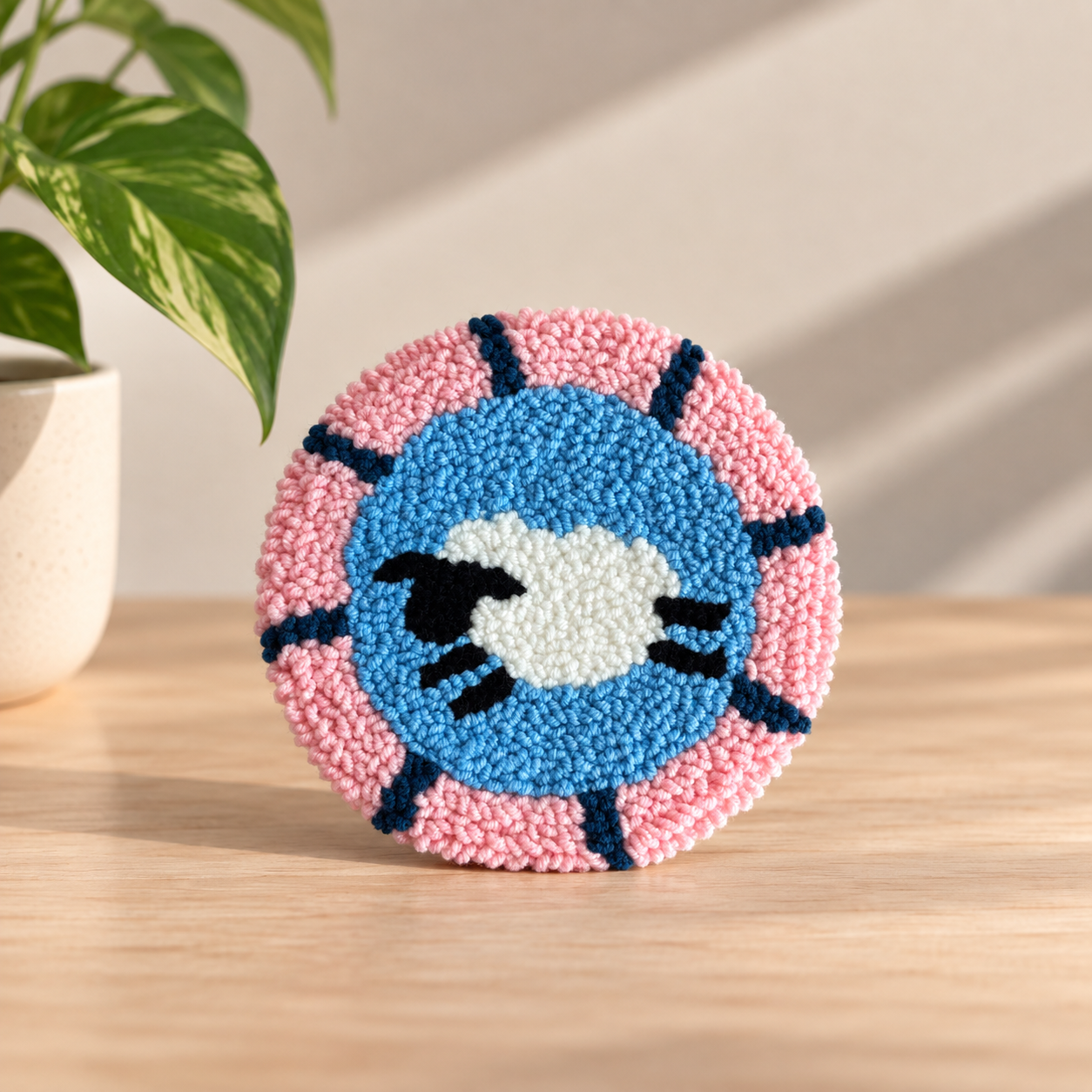Sheep Rug Mug Coaster
