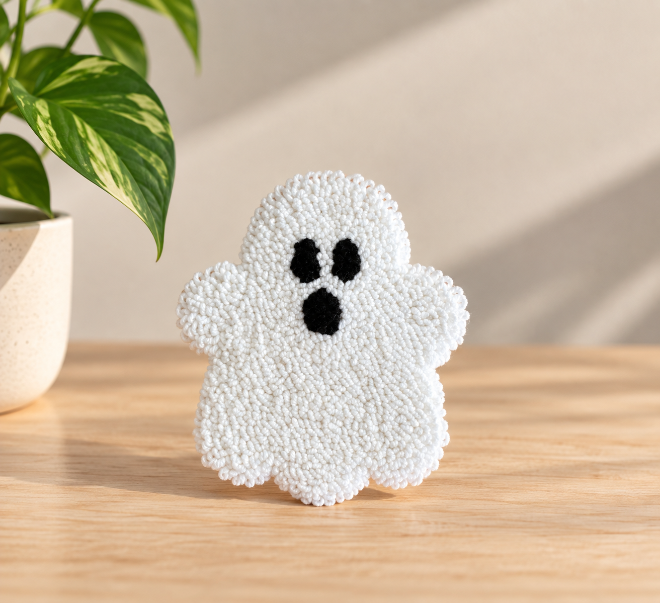 Ghost Rug Mug Coaster